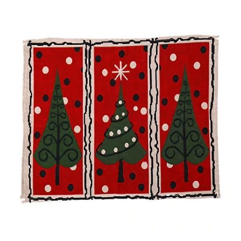 Servet de Masa, Flippy, Model Brazi de Craciun, Tematica Craciun, Prosop pentru Masa, 47x33 cm, Bumbac si Fibre