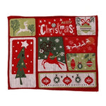 Servet de Masa, Flippy, Model Ren, Brad si Globulete, Scris Merry Christmas, Tematica Craciun, Prosop pentru Masa,