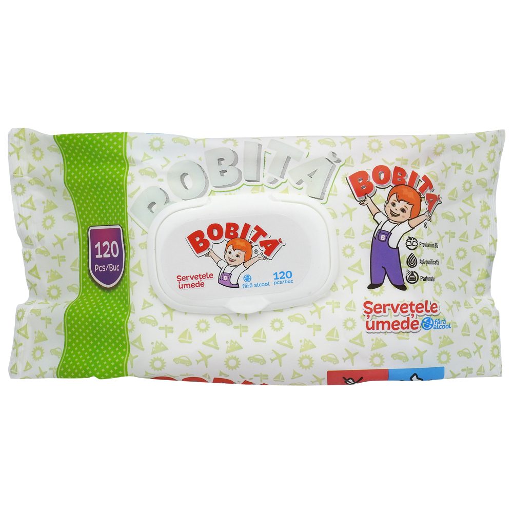 Servetele Umede, Bobita, 120 buc
