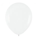 Set 10 Baloane din Latex, Flippy, Model Party, 13 cm, 1 g, Alb
