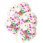 Set 10 Baloane din Latex, Flippy, Model Party Confetti, 30 cm, Multicolore, 2.8 g