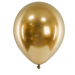 Set 10 Baloane din Latex Metalizate, Flippy, Model Party, 5x Alb, 5x Nude, 23 cm, 2.2 g