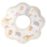 Set 10 Bavete de Unica Folosinta, Flippy, Model Animalute, pentru Bebelusi, Alb Gri