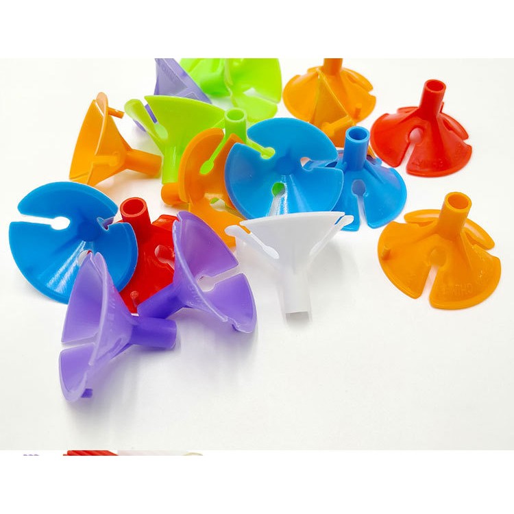 Set 10 Bete cu Rozete pentru Baloane, Flippy, Suporturi de plastic, Usor de instalat, Reutilizabil, Pentru aniversare,