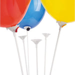 Set 10 Bete cu Rozete pentru Baloane, Flippy, Suporturi de plastic, Usor de instalat, Reutilizabil, Pentru aniversare,