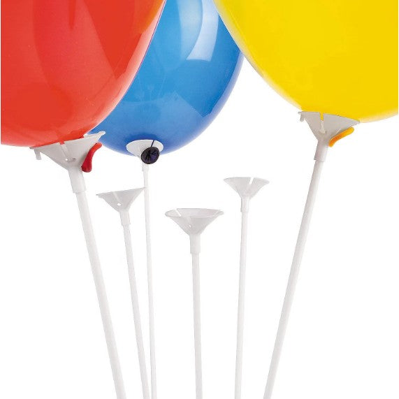 Set 10 Bete cu Rozete pentru Baloane, Flippy, Suporturi de plastic, Usor de instalat, Reutilizabil, Pentru aniversare,