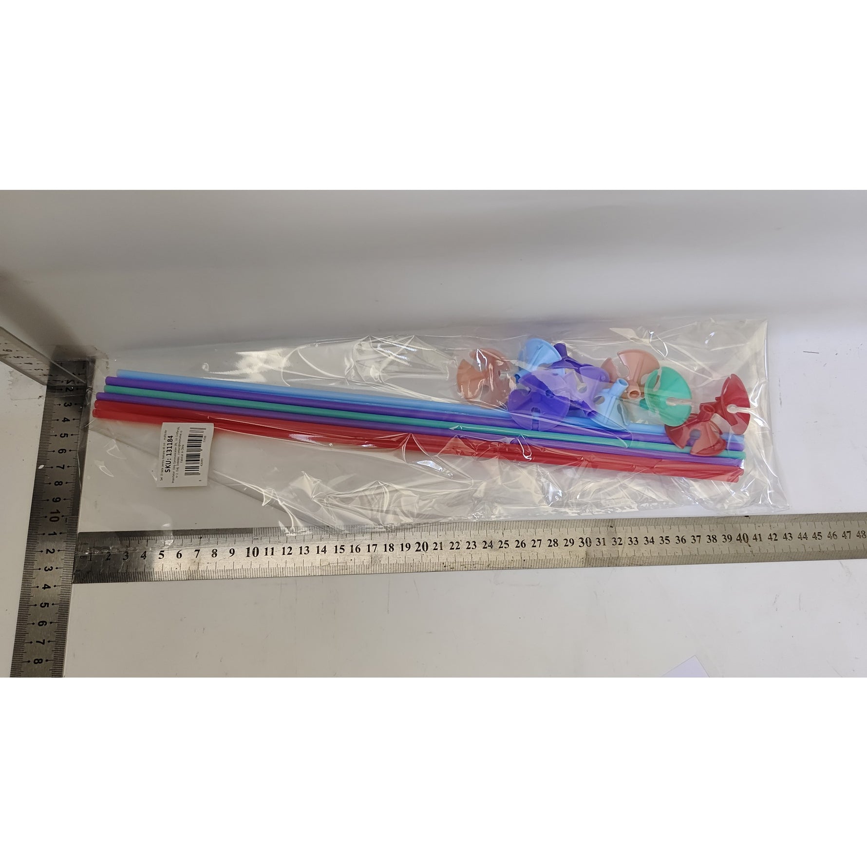 Set 10 Bete cu Rozete pentru Baloane, Flippy, Suporturi de plastic, Usor de instalat, Reutilizabil, Pentru aniversare,