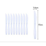 Set 10 Cutite De Unica Folosinta, Flippy, Plastic, 17x1.6 cm, alb