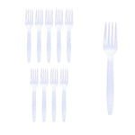 Set 10 Furculite de Unica Folosinta, Flippy, Plastic, 15.5x2.5 cm, Alb