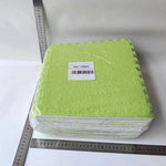 Set 10 Piese Covor tip Puzzle, Flippy, Spuma EVA, Pufos, 30 x 30 x 1 cm, Verde