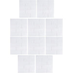 Set 10 Placi Tapet 3D, Flippy, 35 x 38 cm, Grosime 3 mm, din Polietilena, Model Caramida, Suprafata acoperita 1.33 mp,