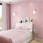 Set 10 Placi Tapet 3D, Flippy, 35 x 38 cm, Grosime 3 mm, din Polietilena, Model Caramida, Suprafata acoperita 1.33 mp,