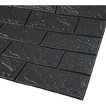 Set 10 Placi Tapet 3D, Flippy, 35 x 38 cm, Grosime 3 mm, din Polietilena, Model Caramida, Suprafata acoperita 1.33 mp,
