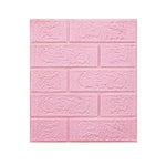 Set 10 Placi Tapet 3D, Flippy, 35 x 38 cm, Grosime 3 mm, din Polietilena, Model Caramida, Suprafata acoperita 1.33 mp,
