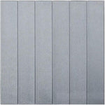 Set 10 Placi Tapet 3D, Flippy, 70 x 70 cm, Grosime 3 mm, din Rasina, Tip Placi de Lemn, Suprafata Acoperita 4.9 mp, Gri