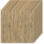 Set 10 Placi Tapet 3D, Flippy, 70 x 70 cm, Grosime 3 mm, din Rasina, Tip Placi de Lemn, Suprafata Acoperita 4.9 mp,