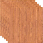 Set 10 Placi Tapet 3D, Flippy, 70 x 70 cm, Grosime 3 mm, din Rasina, Tip Placi de Lemn, Suprafata Acoperita 4.9 mp,