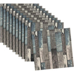 Set 10 Placi Tapet 3D, Flippy, 70 x 70 cm, Grosime 3 mm, din Rasina, Tip Placi de Lemn, Suprafata Acoperita 4.9 mp,