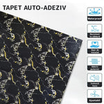 Set 10 Placi Tapet 3D, Flippy, 70 x 70 cm, Grosime 3 mm, din Rasina, Tip Placi de Lemn, Suprafata Acoperita 4.9 mp,