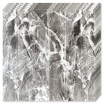 Set 10 Placi Tapet 3D, Flippy, 70 x 70 cm, Grosime 3 mm, din Rasina, Tip Placi de Lemn, Suprafata Acoperita 4.9 mp, Gri