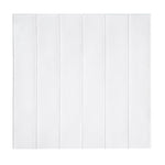 Set 10 Placi Tapet 3D, Flippy, 70 x 70 cm, Grosime 3 mm, din Rasina, Tip Placi de Lemn, Suprafata Acoperita 4.9 mp, Alb