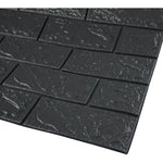 Set 10 Placi Tapet 3D, Flippy, 70 x 77 cm, Grosime 3 mm, din Polietilena, Model Caramida, Suprafata acoperita 5.3 mp,