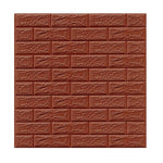 Set 10 Placi Tapet 3D, Flippy, 70 x 77 cm, Grosime 3 mm, din Polietilena, Model Caramida, Suprafata acoperita 5.3 mp,