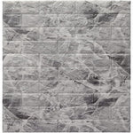 Set 10 Placi Tapet 3D, Flippy, 70 x 77 cm, Grosime 3 mm, din Polietilena, Model Caramida, Suprafata acoperita 5.3 mp,