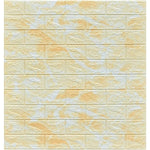 Set 10 Placi Tapet 3D, Flippy, 70 x 77 cm, Grosime 3 mm, din Polietilena, Model Caramida, Suprafata acoperita 5.3 mp,