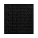 Set 10 Placi Tapet 3D, Flippy, 70 x 77 cm, Grosime 3 mm, din Polietilena, Model Caramida, Suprafata acoperita 5.3 mp,