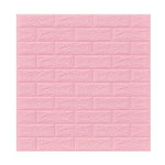 Set 10 Placi Tapet 3D, Flippy, 70 x 77 cm, Grosime 3 mm, din Polietilena, Model Caramida, Suprafata acoperita 5.3 mp,