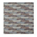 Set 10 Placi Tapet 3D, Flippy, 70 x 77 cm, Grosime 3 mm, din Polietilena, Model Caramida, Suprafata acoperita 5.3 mp,