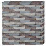 Set 10 Placi Tapet 3D, Flippy, 70 x 77 cm, Grosime 3 mm, din Polietilena, Model Caramida, Suprafata acoperita 5.3 mp,