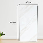 Set 10 Placi Tapet, Flippy, 60 x 30 cm, Grosime 1.5 mm, din PVC, Model Imitatie de Marmura, Suprafata acoperita 1.8 mp,