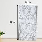 Set 10 Placi Tapet, Flippy, 60 x 30 cm, Grosime 1.5 mm, din PVC, Model Imitatie de Marmura, Suprafata acoperita 1.8 mp,
