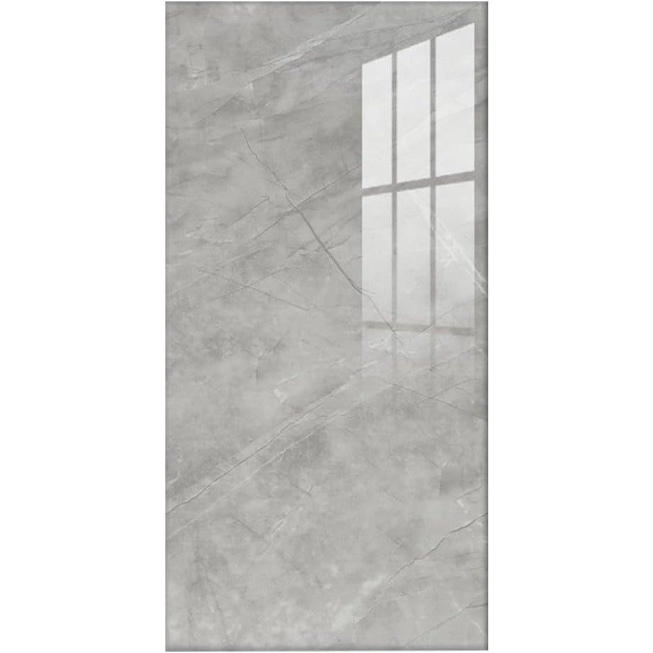 Set 10 Placi Tapet, Flippy, 60 x 30 cm, Grosime 1.5 mm, din PVC, Model Imitatie de Marmura, Suprafata acoperita 1.8 mp,