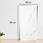 Set 10 Placi Tapet, Flippy, 60 x 30 cm, Grosime 1.5 mm, din PVC, Model Imitatie de Marmura, Suprafata acoperita 1.8 mp,