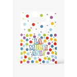 Set 10 Pungi de Cadou, Flippy, Colectia LA MULTI ANI, 16.5 x 25 cm, din Plastic, Multicolor