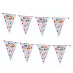 Set 10 Stegulete Tip Banner, Flippy, Colectia LA MULTI ANI , 270 cm Lungime, din Hartie Cretata, Multicolor