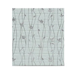 Set 10 Placi de Tapet, Flippy, Autoadezive, 70 x 77 cm, Suprafata Acoperita 5.3 mp, din PVC, Model Frunze Argintii, Gri