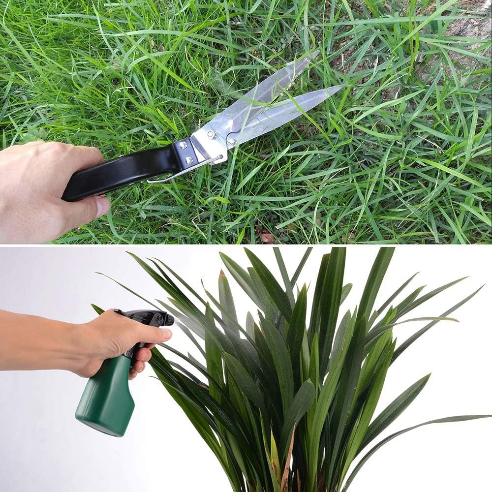 Set 10 Unelte de Gradina, Flippy, pentru Plantare Prelucrare Sol si Ingrijire Plante, Manere Negre, Material PVC si