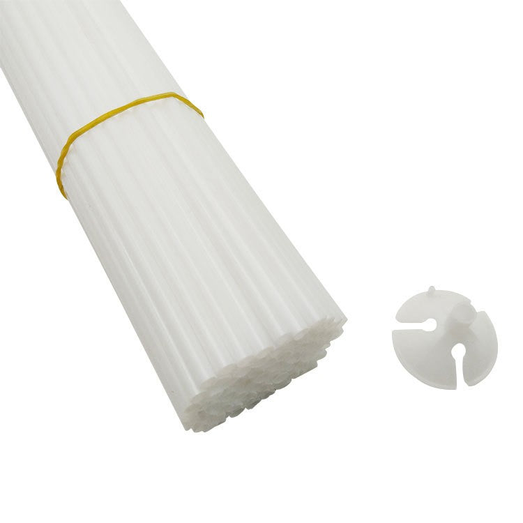 Set 100 Bete cu Rozete pentru Baloane, Flippy, Suporturi de plastic, Usor de instalat, Reutilizabil, Pentru aniversare,