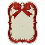 Cartonase Ambalaj pentru Martisor, Flippy, Set 100 buc, Model Printat cu Fundita, 10 x 7 cm, Rosu/Cream