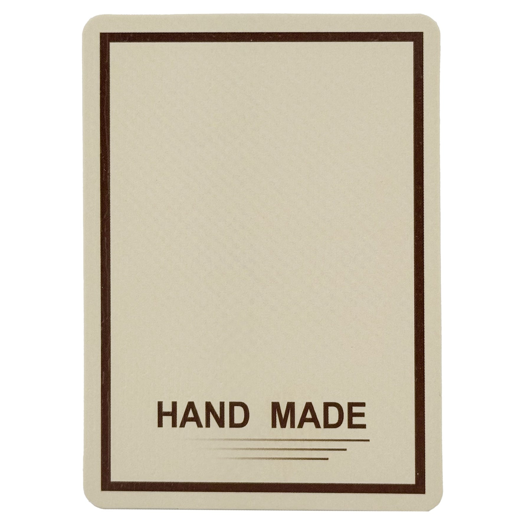Cartonase Ambalaj pentru Martisor, Flippy, Set 100 buc, Model Simplu Cu Contur, 8.5 x 6.5 cm, Crem