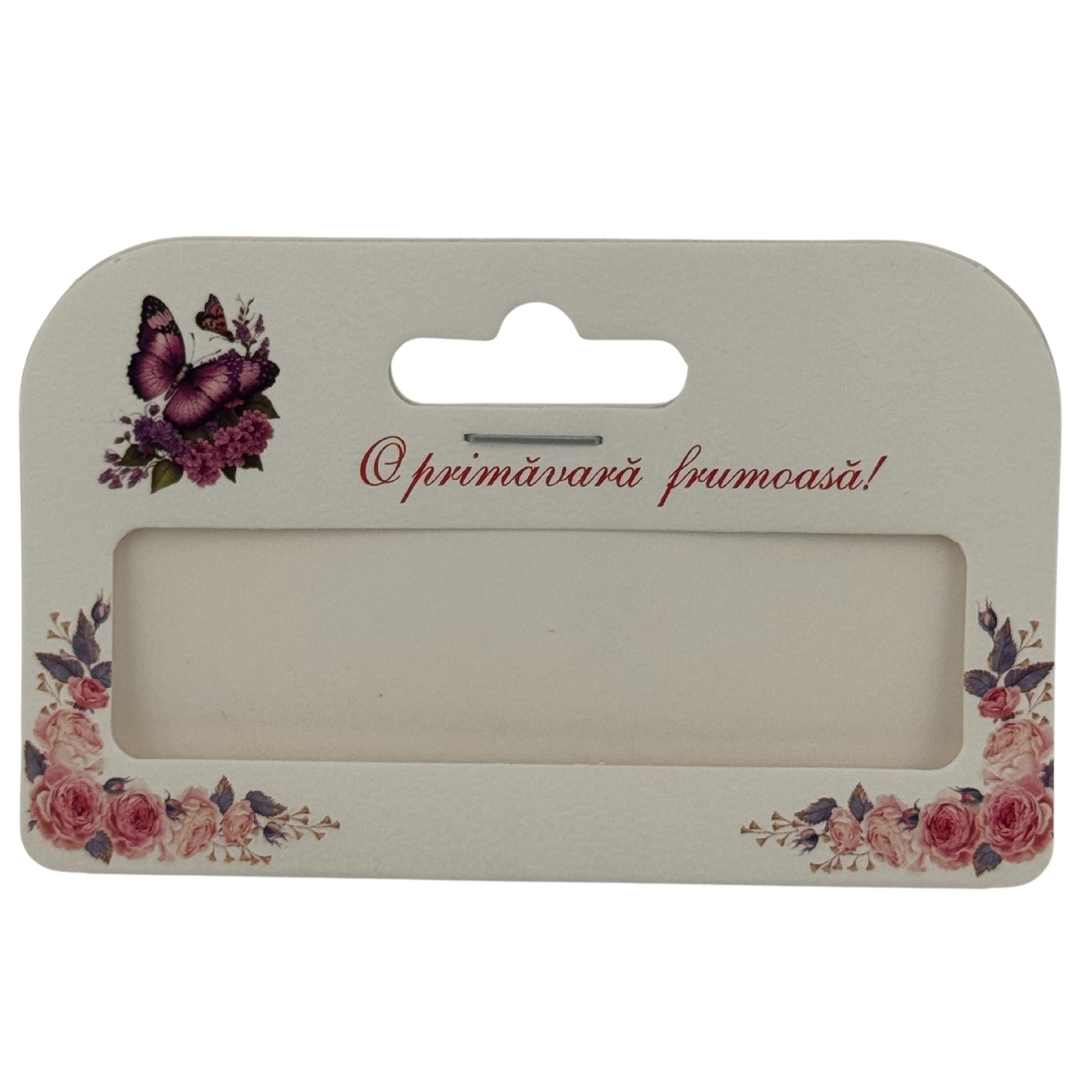 Set 100 Bucati Ambalaje de Carton pentru Martisor, Flippy, Cutii Bratara, Model Fluturi Mov