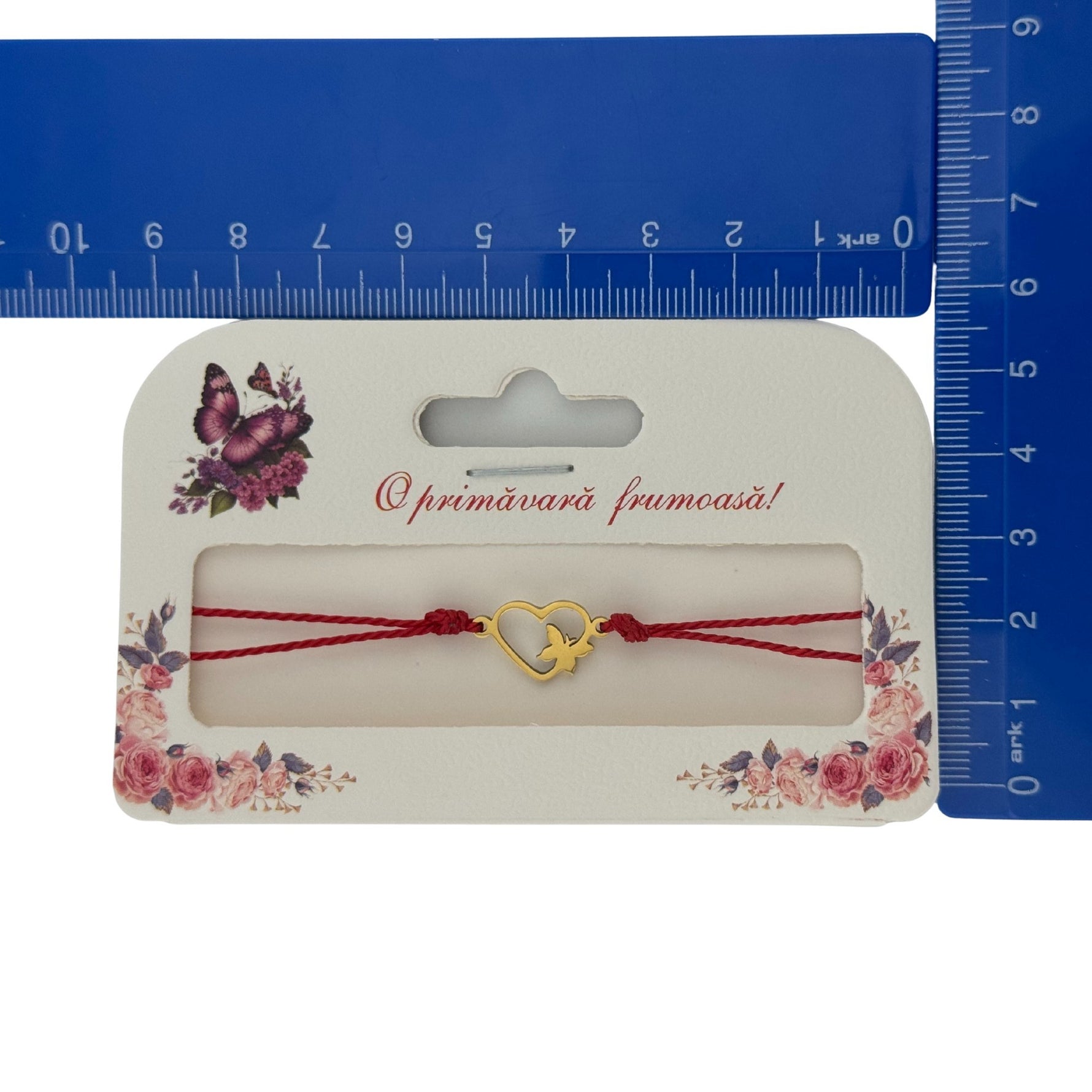 Set 100 Bucati Ambalaje de Carton pentru Martisor, Flippy, Cutii Bratara, Model Fluturi Mov