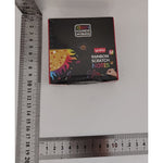 Set 100 de Planse Razuibile, Flippy, din Hartie Curcubeu, 2 Creioane din Bambus + 2 Sabloane, +3 Ani, 8.5 x 8.5 cm,