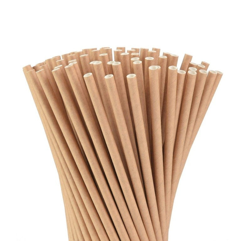 Set 100 Paie, Flippy, din Hartie, 20 cm, Model Uni, Kraft