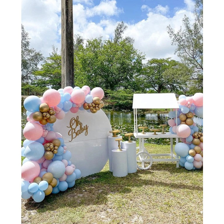 Baloane decorative pentru BABY SHOWER, Flippy, Arcada Set 106 baloane din latex, Model Petrecere, Baloane Party, 12 cm,