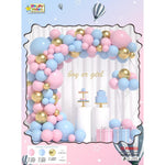 Baloane decorative pentru BABY SHOWER, Flippy, Arcada Set 106 baloane din latex, Model Petrecere, Baloane Party, 12 cm,